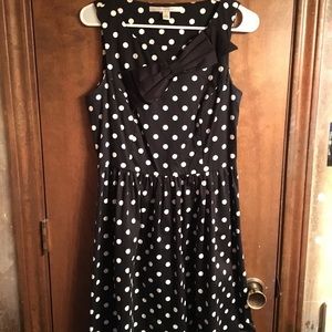 Lauren Conrad Black and white polka dot dress